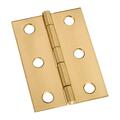 National Mfg Sales 2.5 x 1.75 in. Solid Brass Decorative Hinge, 2PK 5702022